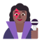 Woman Singer- Medium-Dark Skin Tone emoji on Microsoft